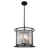 Extravagant Lighting Auburn 3 Light Steel Pendant