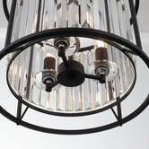 Extravagant Lighting Auburn 3 Light Steel Pendant