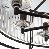 Extravagant Lighting Auburn Steel 8 Light Pendant