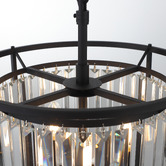 Extravagant Lighting Auburn 3 Light Steel Pendant