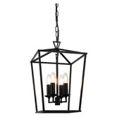 Extravagant Lighting Panama Steel 4 Light Pendant