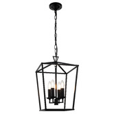 Extravagant Lighting Panama Steel 4 Light Pendant