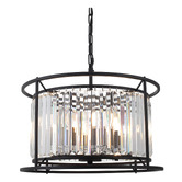 Extravagant Lighting Auburn Steel 6 Light Pendant