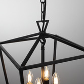 Extravagant Lighting Panama Steel 4 Light Pendant