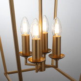 Extravagant Lighting Panama Steel 4 Light Pendant