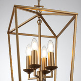 Extravagant Lighting Panama Steel 4 Light Pendant