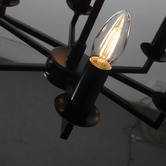 Extravagant Lighting Panama Steel 6 Light Pendant