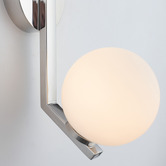 Extravagant Lighting Reno Frosted Glass 2-Light Wall Light