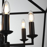 Extravagant Lighting Panama Steel 6 Light Pendant