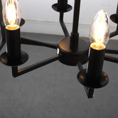 Extravagant Lighting Panama Steel 6 Light Pendant