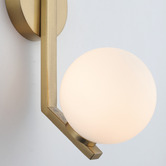 Extravagant Lighting Reno Frosted Glass 2-Light Wall Light