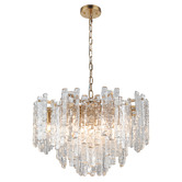 Extravagant Lighting Ruther Glass 10 Light Pendant