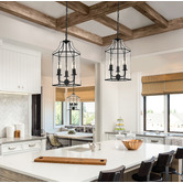 Extravagant Lighting Maurice Metal &amp; Glass 3 Light Pendant