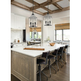 Extravagant Lighting Maurice Metal &amp; Glass 3 Light Pendant