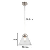 Extravagant Lighting Marley Steel Pendant Light