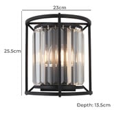 Extravagant Lighting Auburn Steel Wall Light