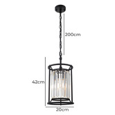 Extravagant Lighting Auburn Steel Pendant Light