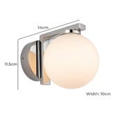 Extravagant Lighting Reno Frosted Glass Reversible Wall Light