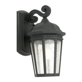 Extravagant Lighting Cambridge One Light Exterior Wall Lantern in Black