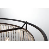 Extravagant Lighting Auburn Steel 8 Light Pendant