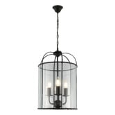 Extravagant Lighting Clovelly Aluminium &amp; Glass 3 Light Pendant