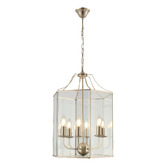 Extravagant Lighting Satin Chrome Arcadia 6 Light Pendant