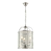 Extravagant Lighting Clovelly Aluminium &amp; Glass 3 Light Pendant