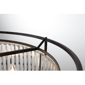 Extravagant Lighting Auburn Steel 8 Light Pendant