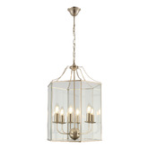 Extravagant Lighting Satin Chrome Arcadia 6 Light Pendant