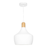 Extravagant Lighting Bevo White Aluminium Pendant Light
