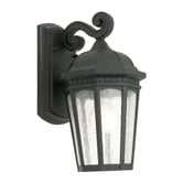 Extravagant Lighting Cambridge One Light Exterior Wall Lantern in Black