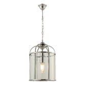 Extravagant Lighting Clovelly Aluminium &amp; Glass Pendant Light