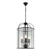 Extravagant Lighting Clovelly Aluminium &amp; Glass 3 Light Pendant