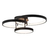 Extravagant Lighting Zola Aluminium 3 Ring LED Semi Flush Mount Ceiling Light