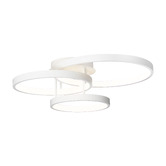 Extravagant Lighting Zola Aluminium 3 Ring LED Semi Flush Mount Ceiling Light