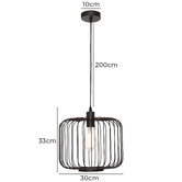 Extravagant Lighting Burke Steel Pendant Light