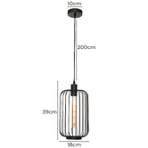 Extravagant Lighting Hollett Steel Pendant Light