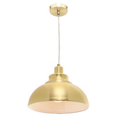 Extravagant Lighting Lisbon Satin Brass Pendant Light