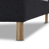 Evergreen Home Dark Grey Zandra Fabric Bed Frame
