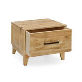 Evergreen Home Ava Recycled Pine Wood Bedside Table
