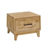 Evergreen Home Ava Recycled Pine Wood Bedside Table
