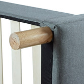 Evergreen Home Light Grey Zandra Fabric Bedframe