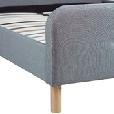 Evergreen Home Light Grey Zandra Fabric Bedframe