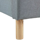 Evergreen Home Light Grey Zandra Fabric Bedframe