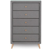 Evergreen Home Sorrento Fabric Tallboy Chest of Drawers