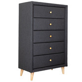 Evergreen Home Sorrento Fabric Tallboy Chest of Drawers