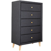 Evergreen Home Sorrento Fabric Tallboy Chest of Drawers