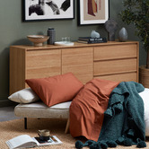 Evergreen Home Zarah Oak Modern Buffet