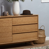 Evergreen Home Zarah Oak Modern Buffet