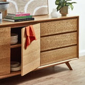 Evergreen Home Zarah Oak Modern Buffet